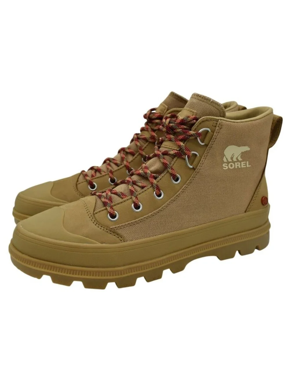 Sorel Mens Size 12 Scout N About Mid Lace Up‎ Caribou Buff Chukka Sneaker Boots